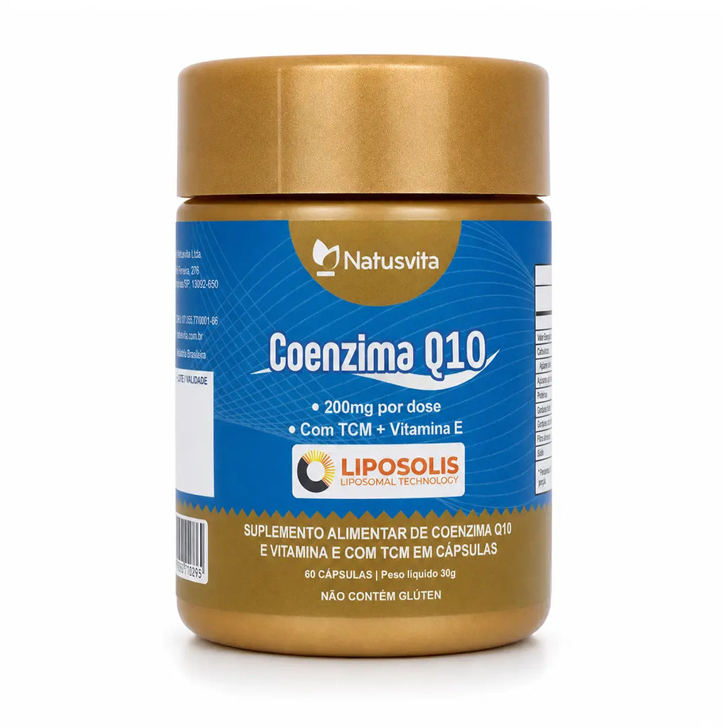 Coenzima Q10 Lipossomal (200mg por porção) + TCM em cápsulas softgel NatusVita