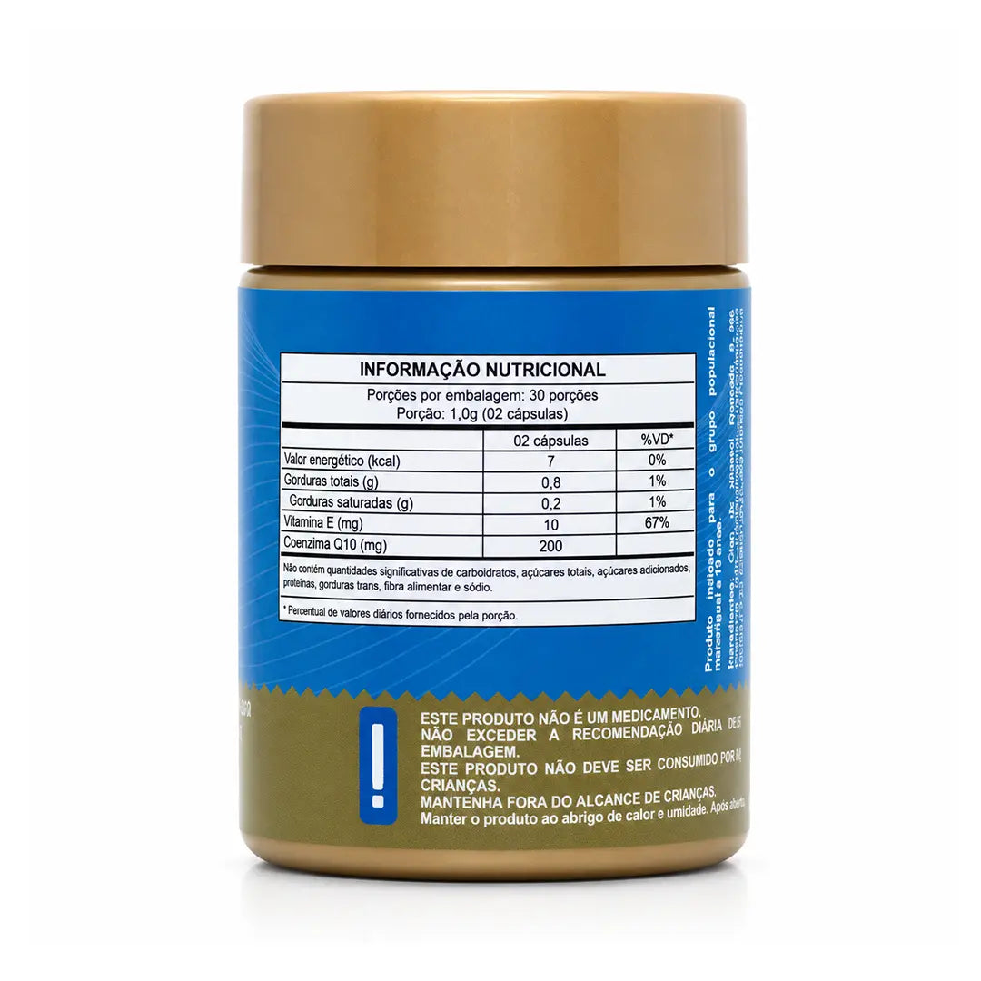 Coenzima Q10 Lipossomal (200mg por porção) + TCM em cápsulas softgel NatusVita