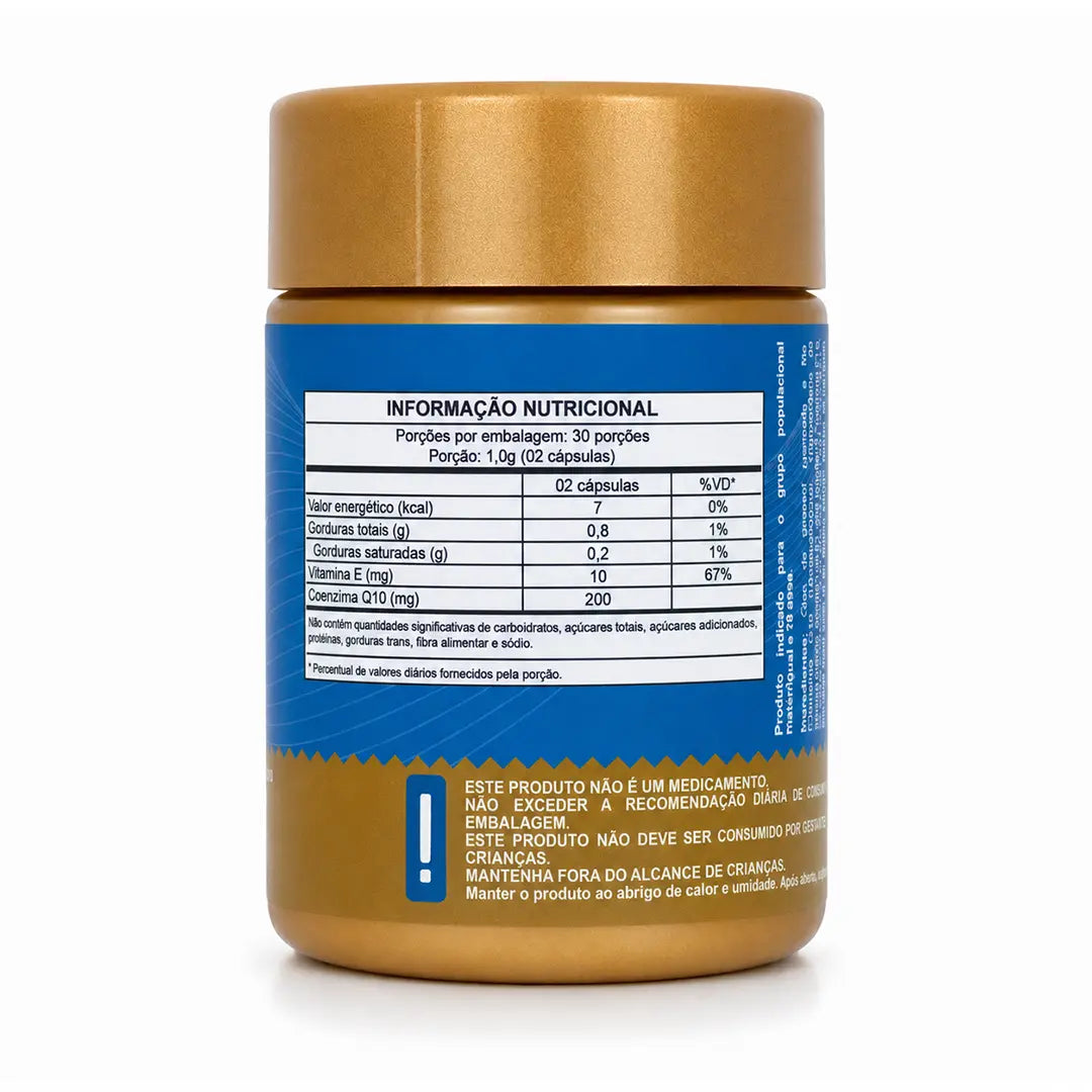 Coenzima Q10 Lipossomal (200mg por porção) + TCM em cápsulas softgel NatusVita