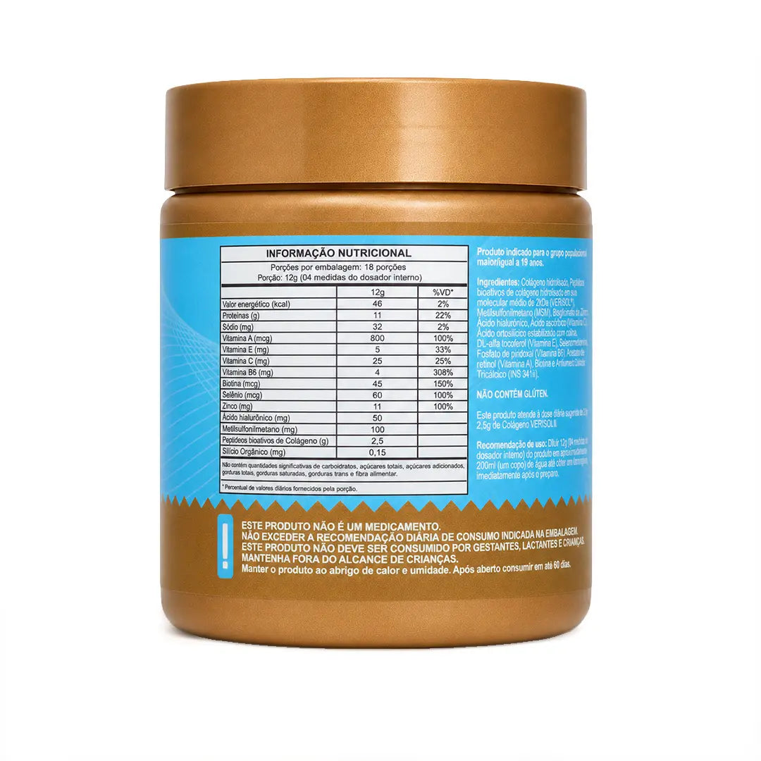 Collagen Upper (Colágeno Verisol, Ácido Hialurônico, Silício, Biotina e MSM) Sabor Neutro NatusVita