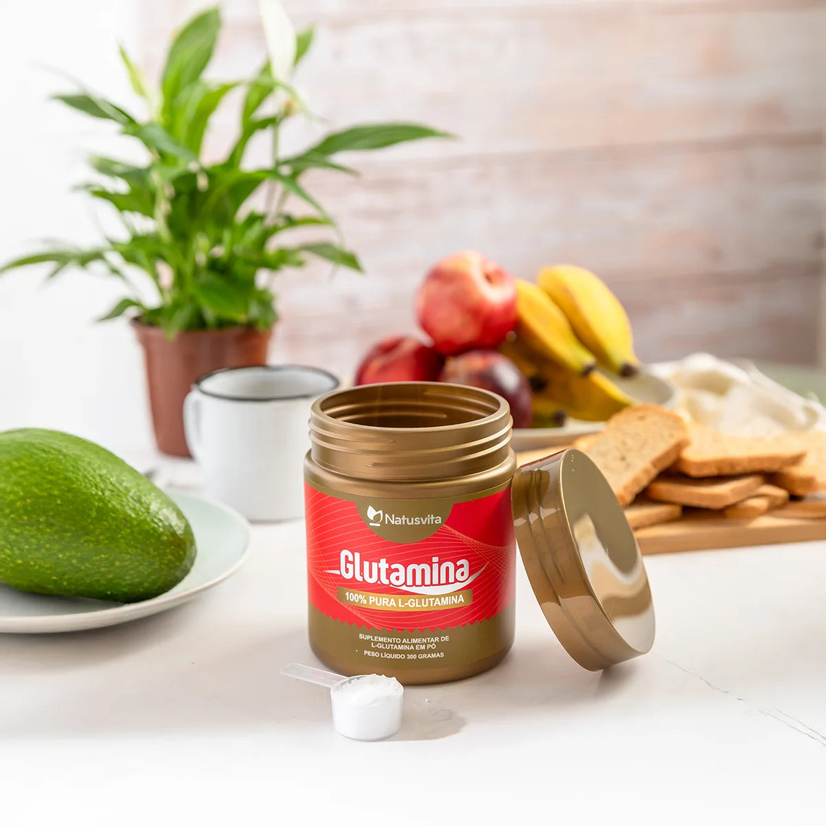 Glutamina Pura (100% Vegetal)