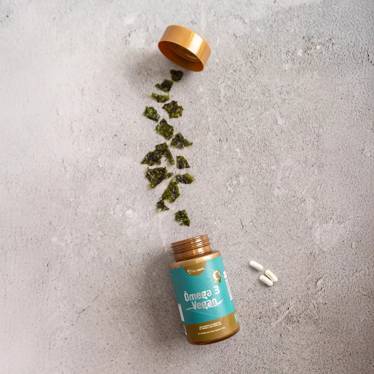 Ômega 3 Vegano de Algas (Alto DHA)