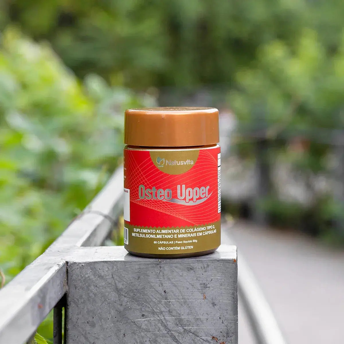 Osteo Upper (Colágeno Tipo II, Metilsulfonilmetano, Magnésio, Zinco e Manganês quelatos, TCM e Óleo de Coco Prensado a frio) NatusVita