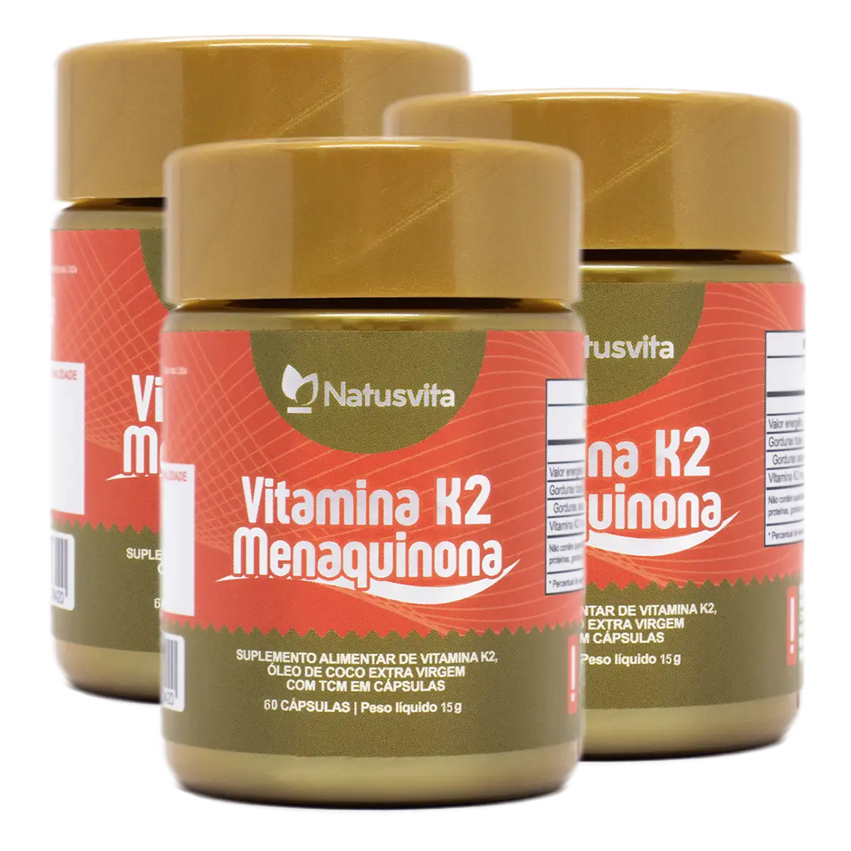 Vitamina K2 Concentrada (Menaquinona MK7) com TCM