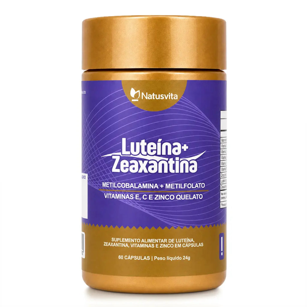 Luteína e Zeaxantina, Vitamina A, E, C e Zinco Quelato NatusVita