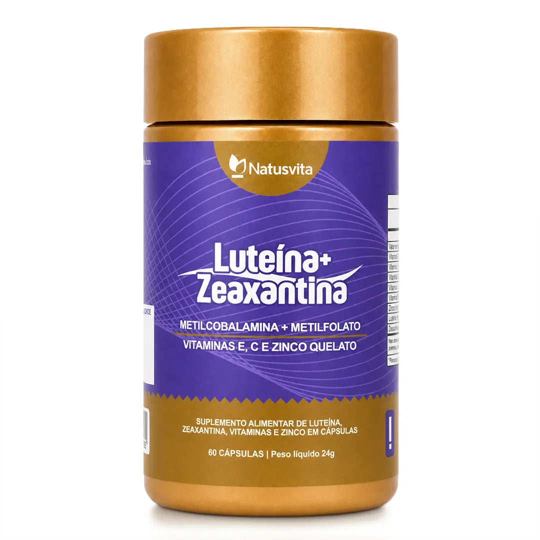 Luteína e Zeaxantina, Vitamina A, E, C e Zinco Quelato NatusVita