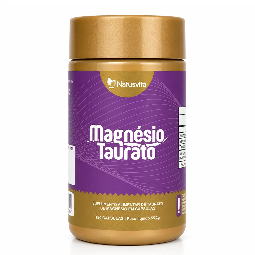 Magnésio Taurato Puro. 120 cápsulas NatusVita