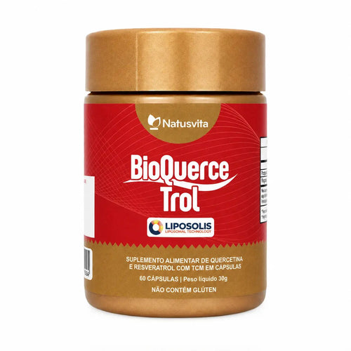 BioQuerceTrol - Quercetina e Trans-Resveratrol Lipossomal com TCM em Softgel NatusVita