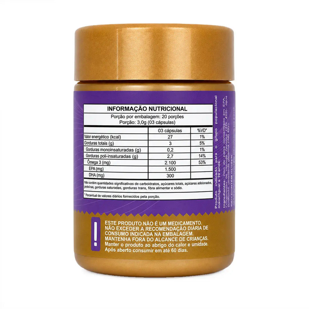 Ômega 3 Super EPA (1500mg de EPA). Importado com Selo IFOS NatusVita