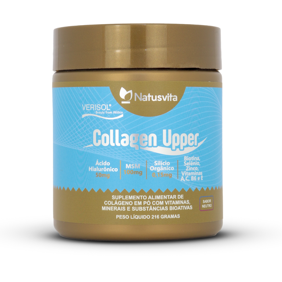 Collagen Upper (Colágeno Verisol, Ácido Hialurônico, Silício, Biotina e MSM) Sabor Neutro