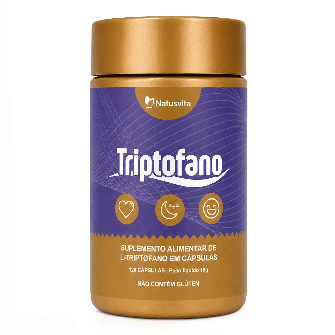 Triptofano Puro 120 Cápsulas Aminoácido NatusVita