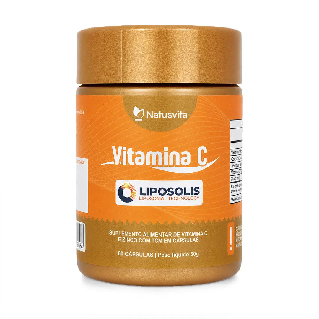 Vitamina C Lipossomal com TCM Softgel Tecnologia Liposolis Softgel NatusVita