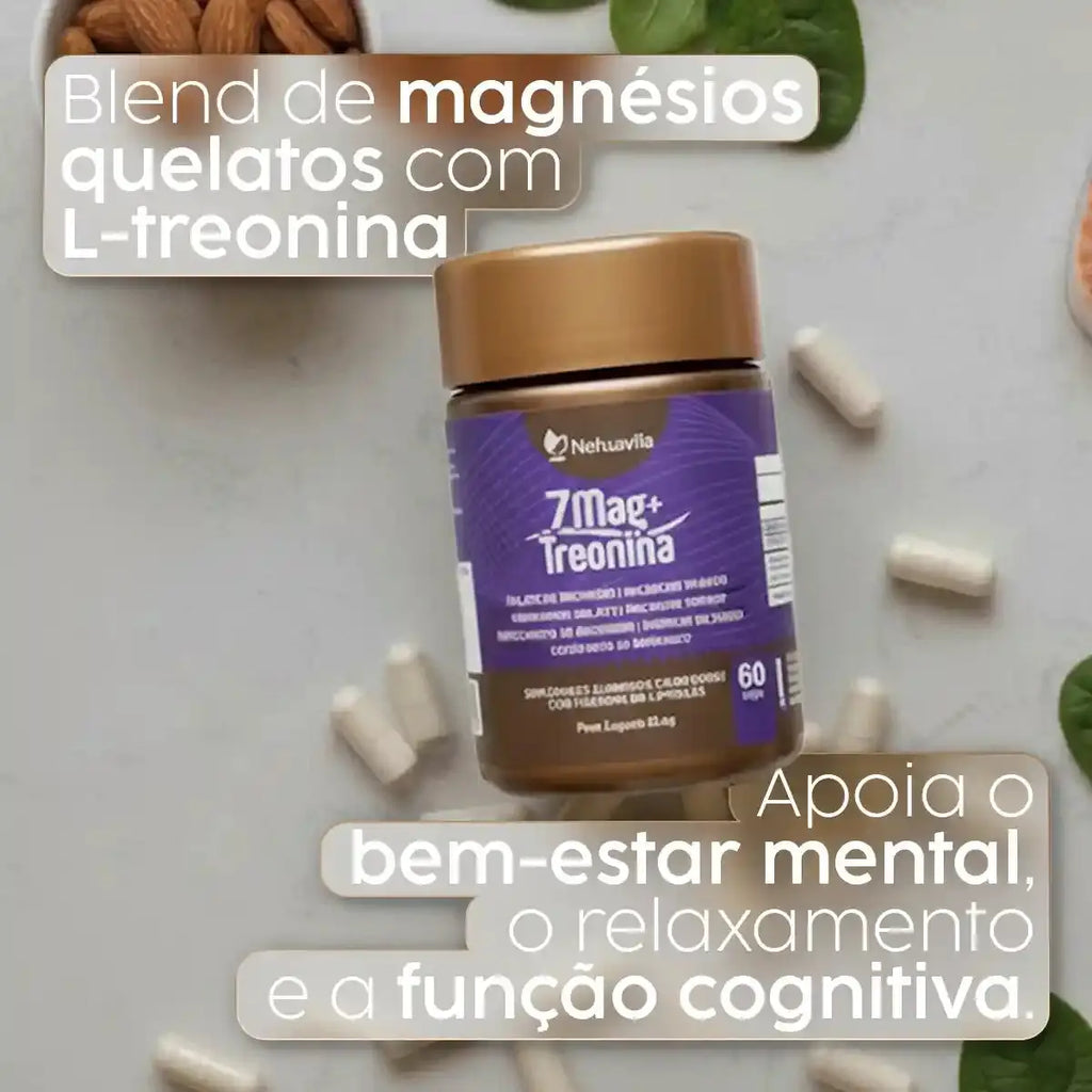 7mag + Treonina (Complexo de Magnésios) NatusVita