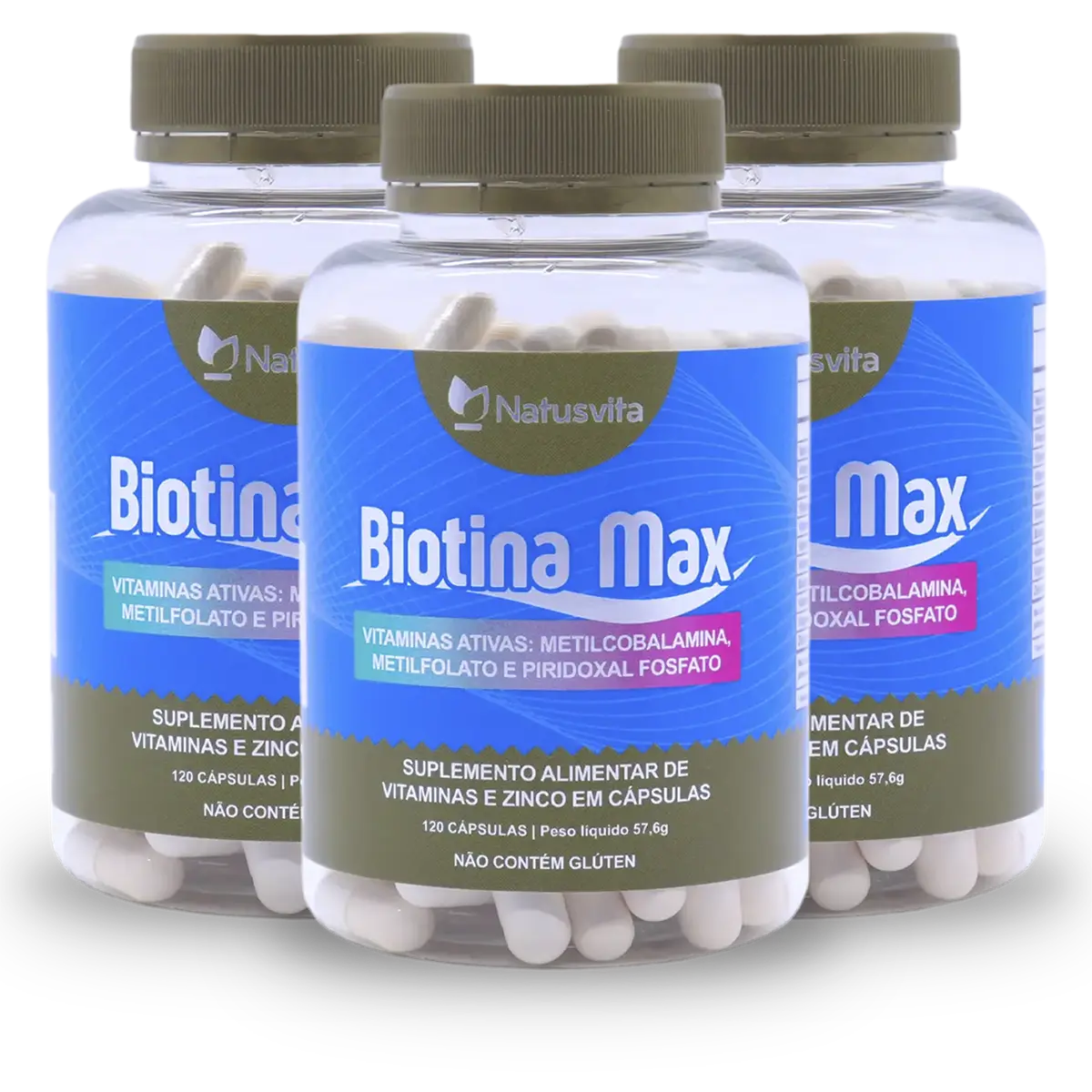 Biotina Max (Vitamina B1 B2 B3 B5 B6 B9 B12, Vitamina C e Zinco Quelato)