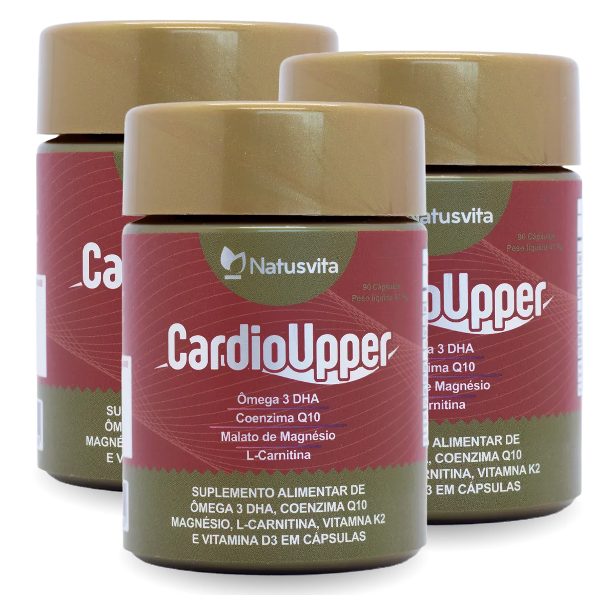 Cardio Upper (Ômega 3, Coenzima Q10, Magnésio, L-Carnitina, Vitamina K2 e D3)