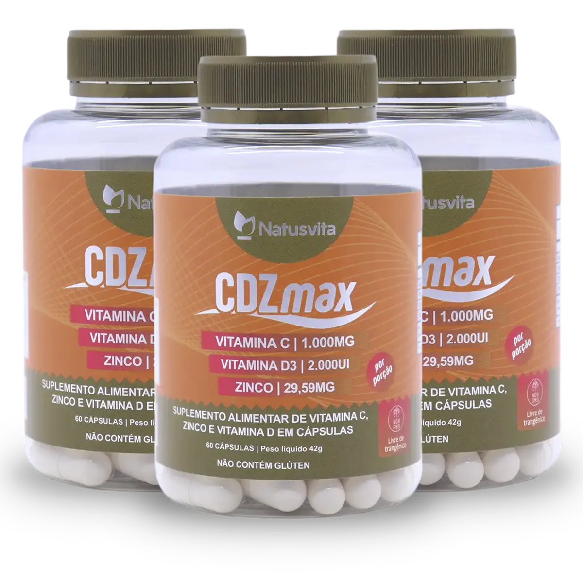 CDZ (Vitamina C 1000mg + Vitamina D 2000ui + Zinco 29mg)