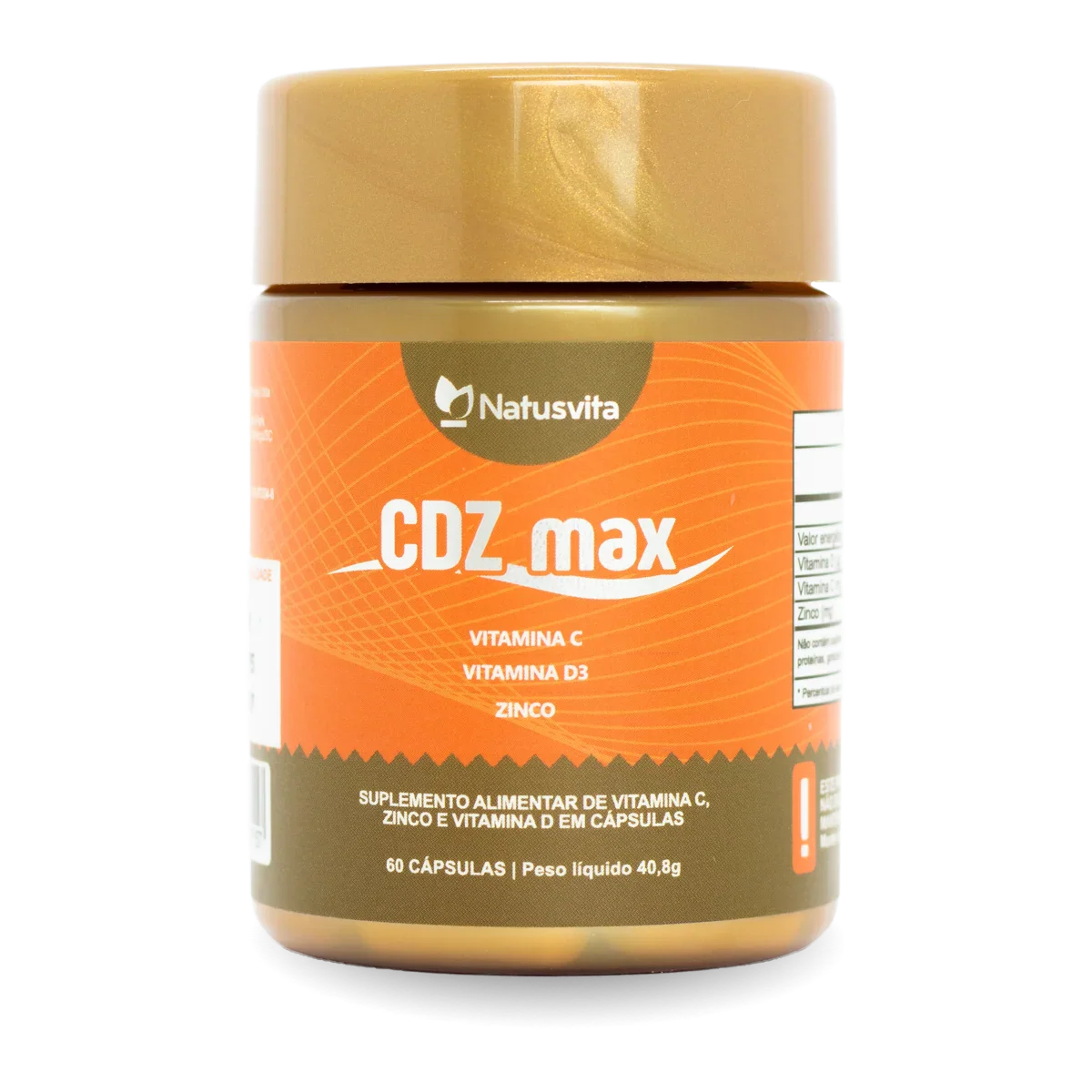 Zinco e vitaminas em cápsula