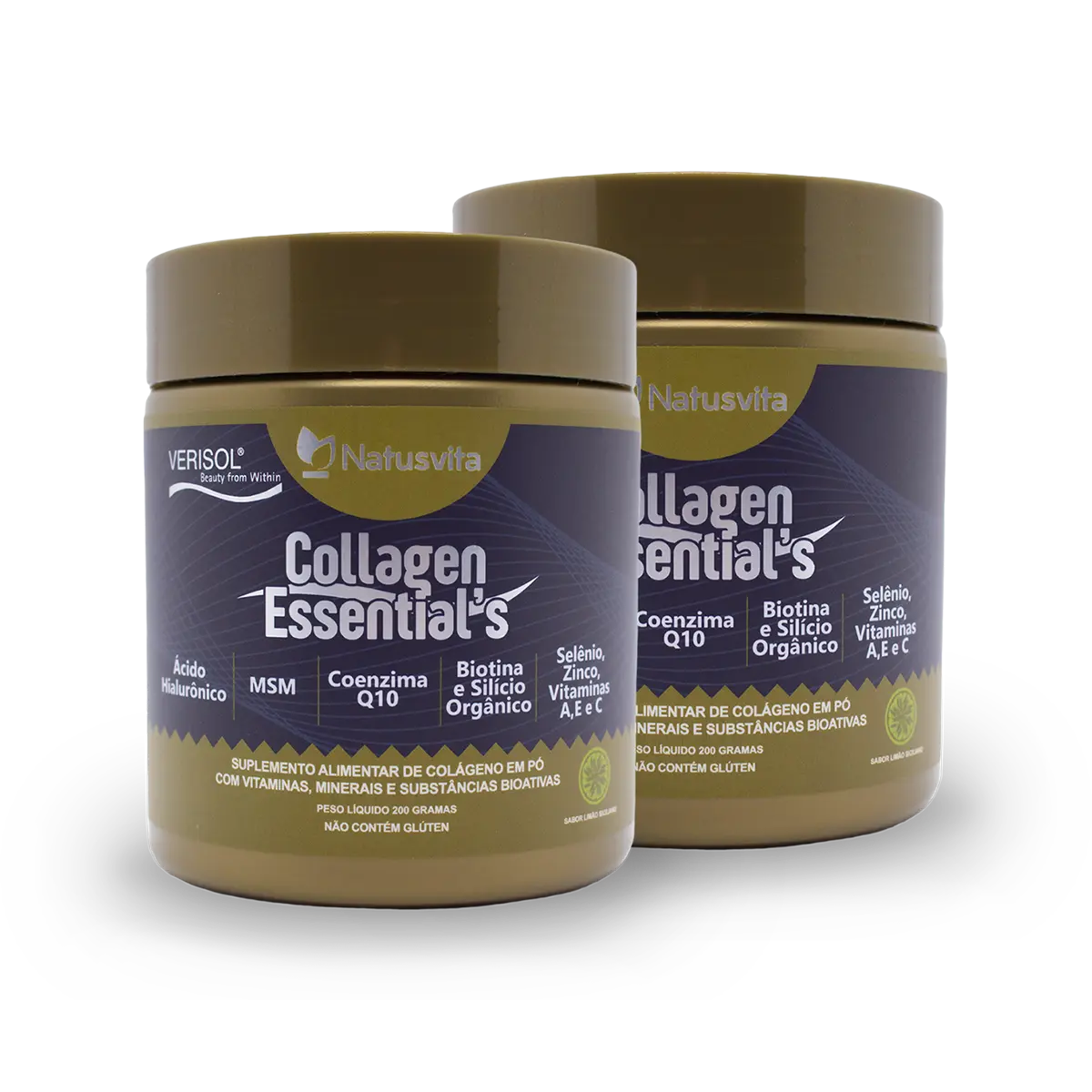 Collagen Essential's - Suplemento de Colágeno com vitaminas, minerais e substâncias bioativas em pó