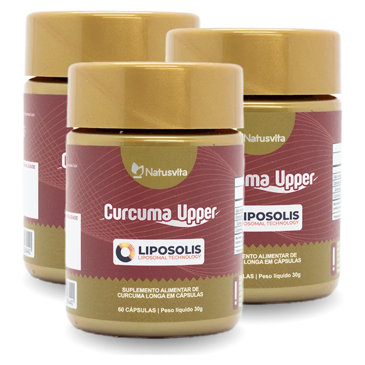 Curcuma Upper (Curcumima Lipossomal com TCM) em Cápsulas Softgel NatusVita