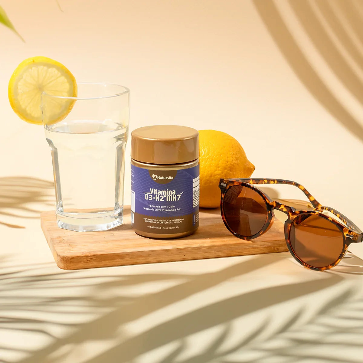 Vitamina D3 2.000UI + K2 MK7 com TCM e Óleo de Oliva em Cápsulas