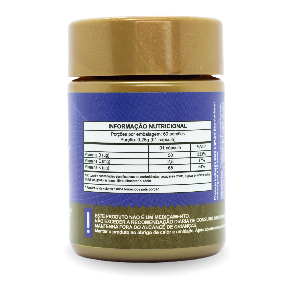 Vitamina D3 + K2 em cápsula