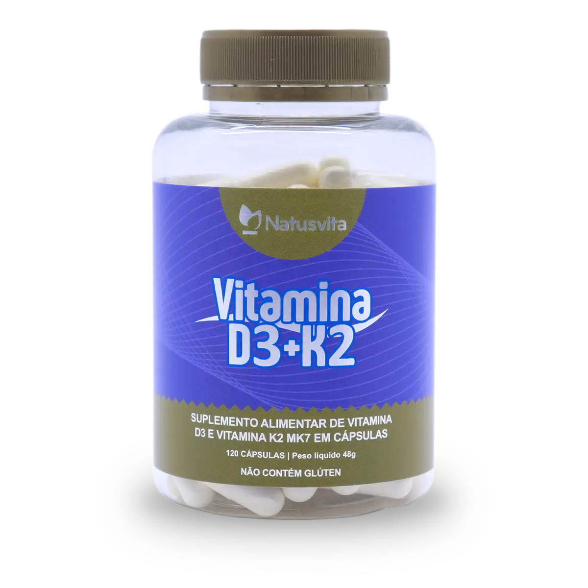 Vitamina D3 + K2 em cápsula