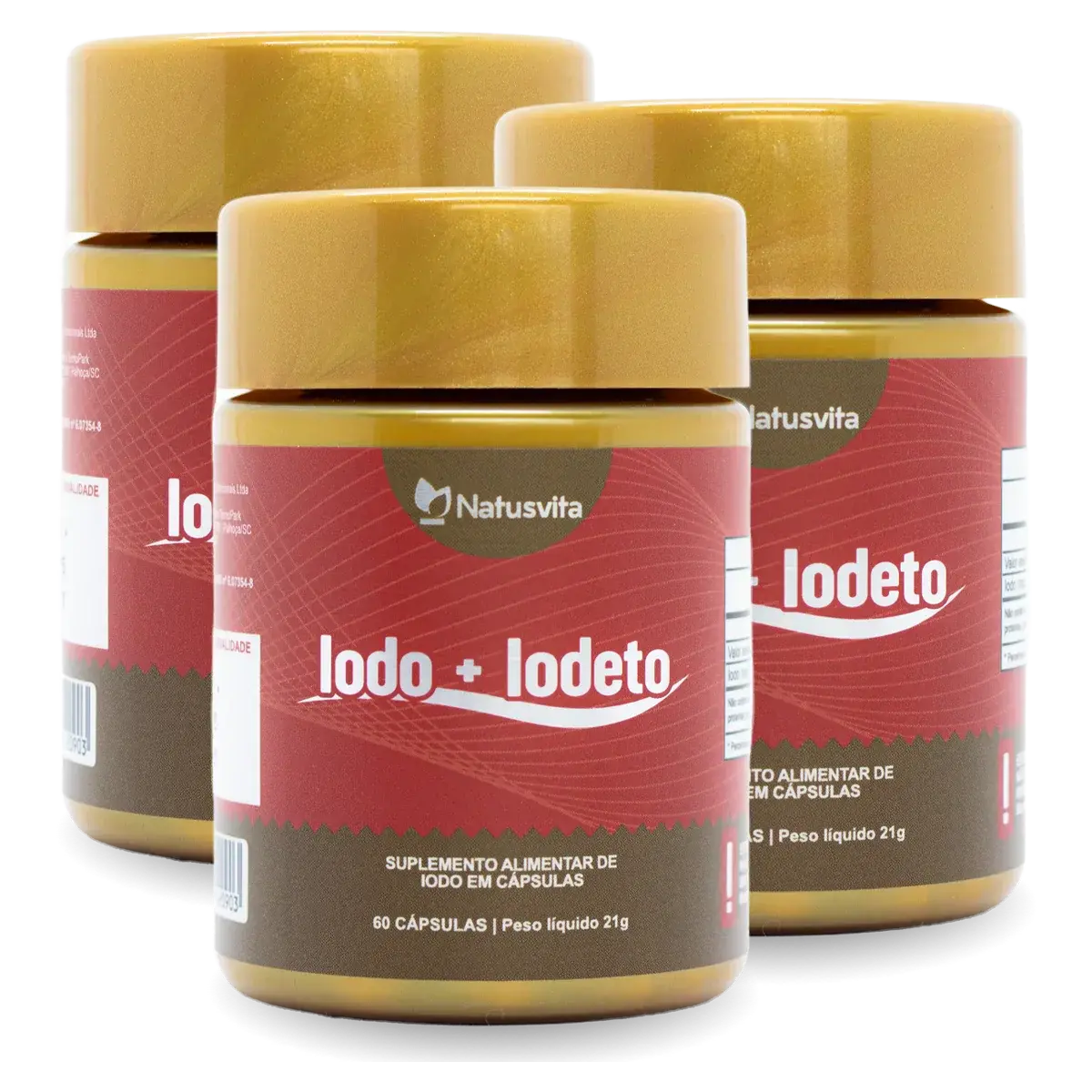 Iodo com Iodeto (Lugol Complemento) em cápsulas NatusVita