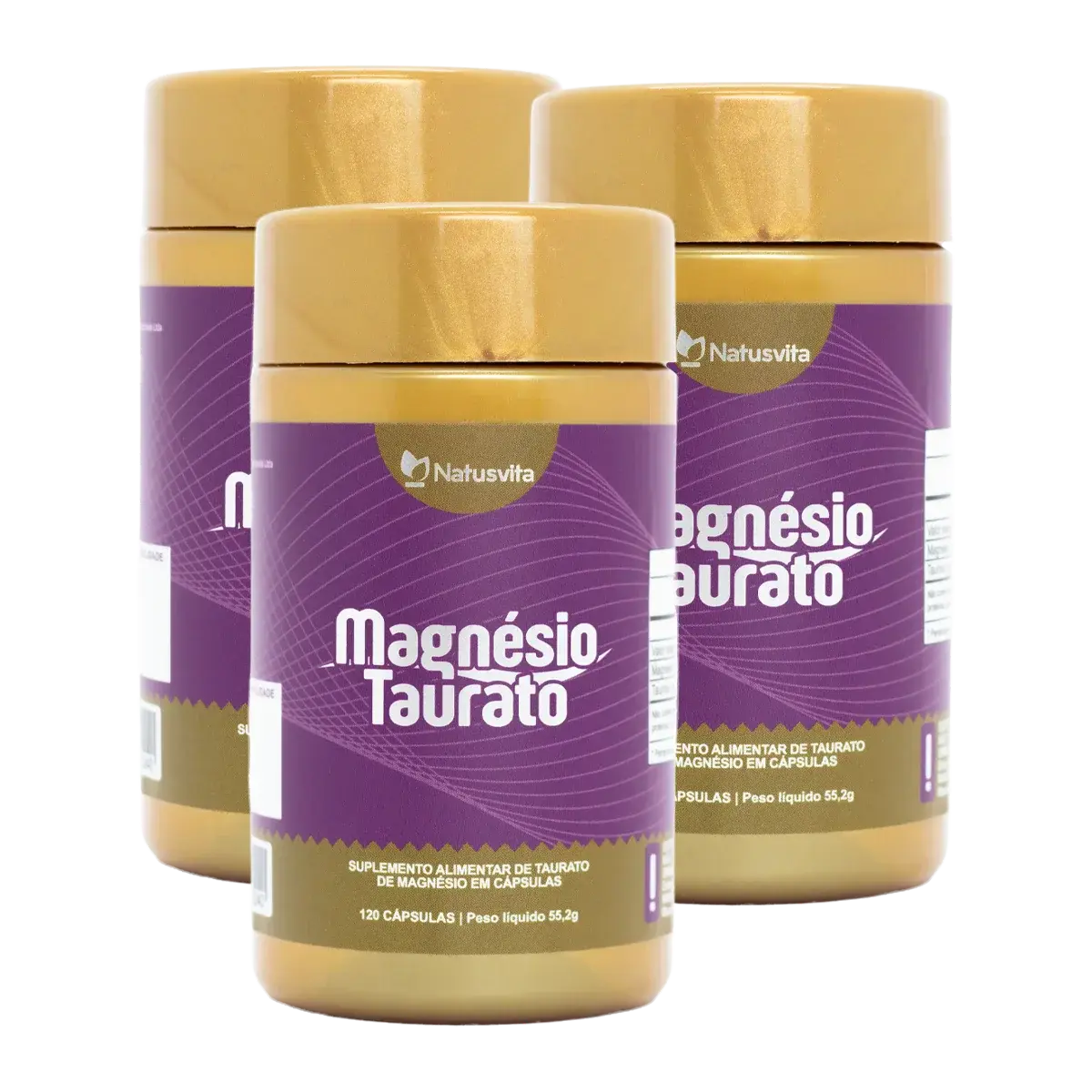 Magnésio Taurato Puro. 120 cápsulas NatusVita