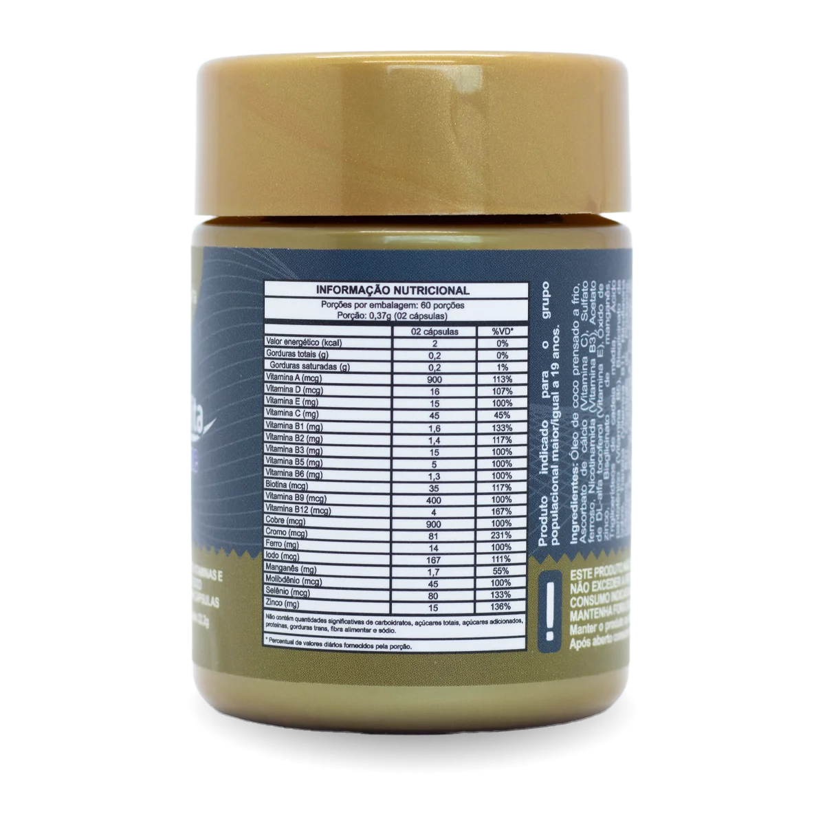 EnergVita MaxPrime (Multivitaminico com Vitaminas Ativas e Minerais Quelatos com TCM em Cápsulas Softgel)