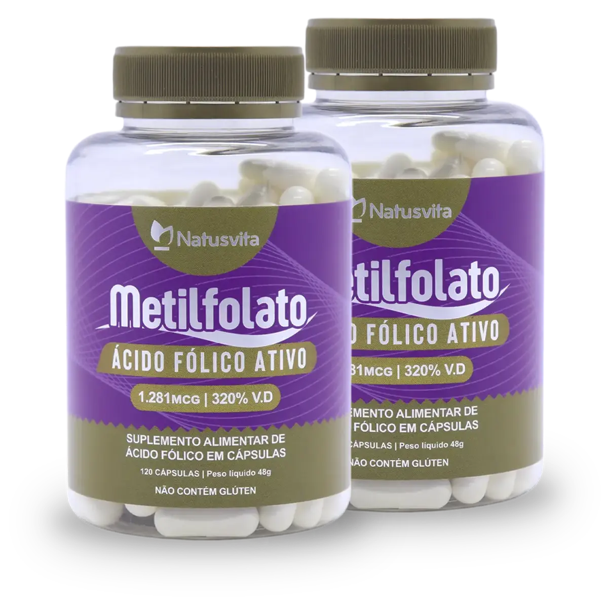 Metilfolato (Ácido Fólico Ativo) 1.281mcg 320% V.D.