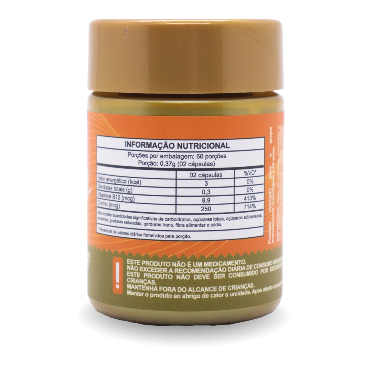 Café Verde com Cromo e Metilcobalamina em cápsulas