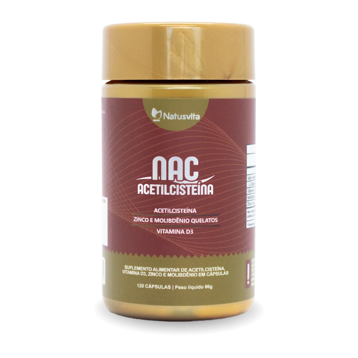 NAC com vitaminas e minerais em cápsula