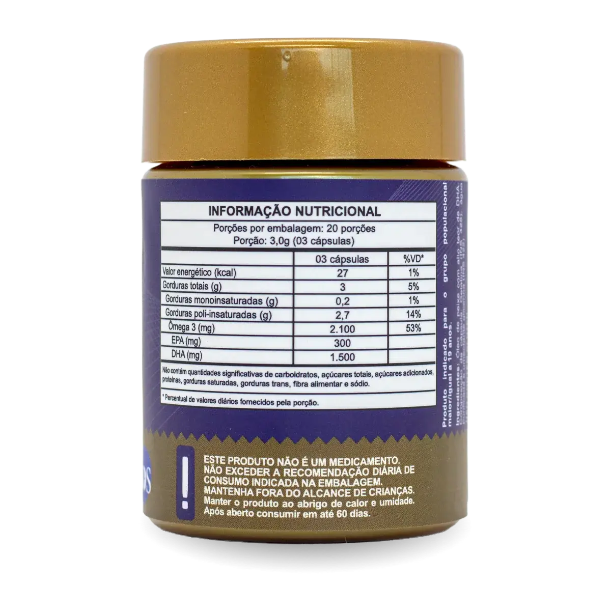 Ômega 3 com 1500mg de DHA em cápsula