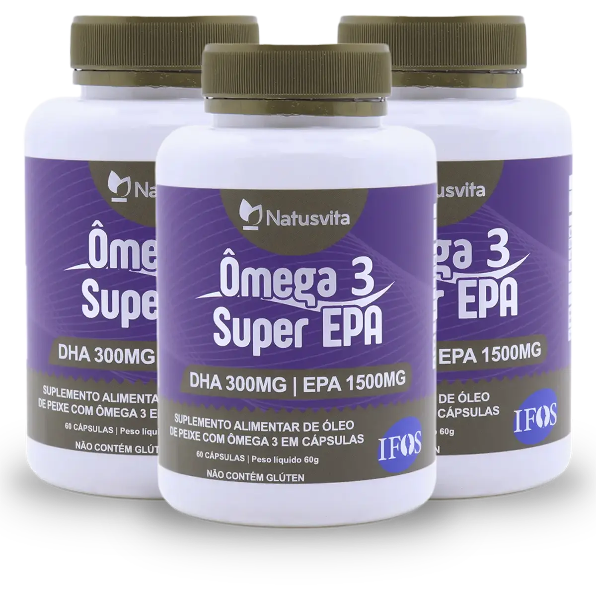 Ômega 3 Super EPA (1500mg de EPA). Importado com Selo IFOS