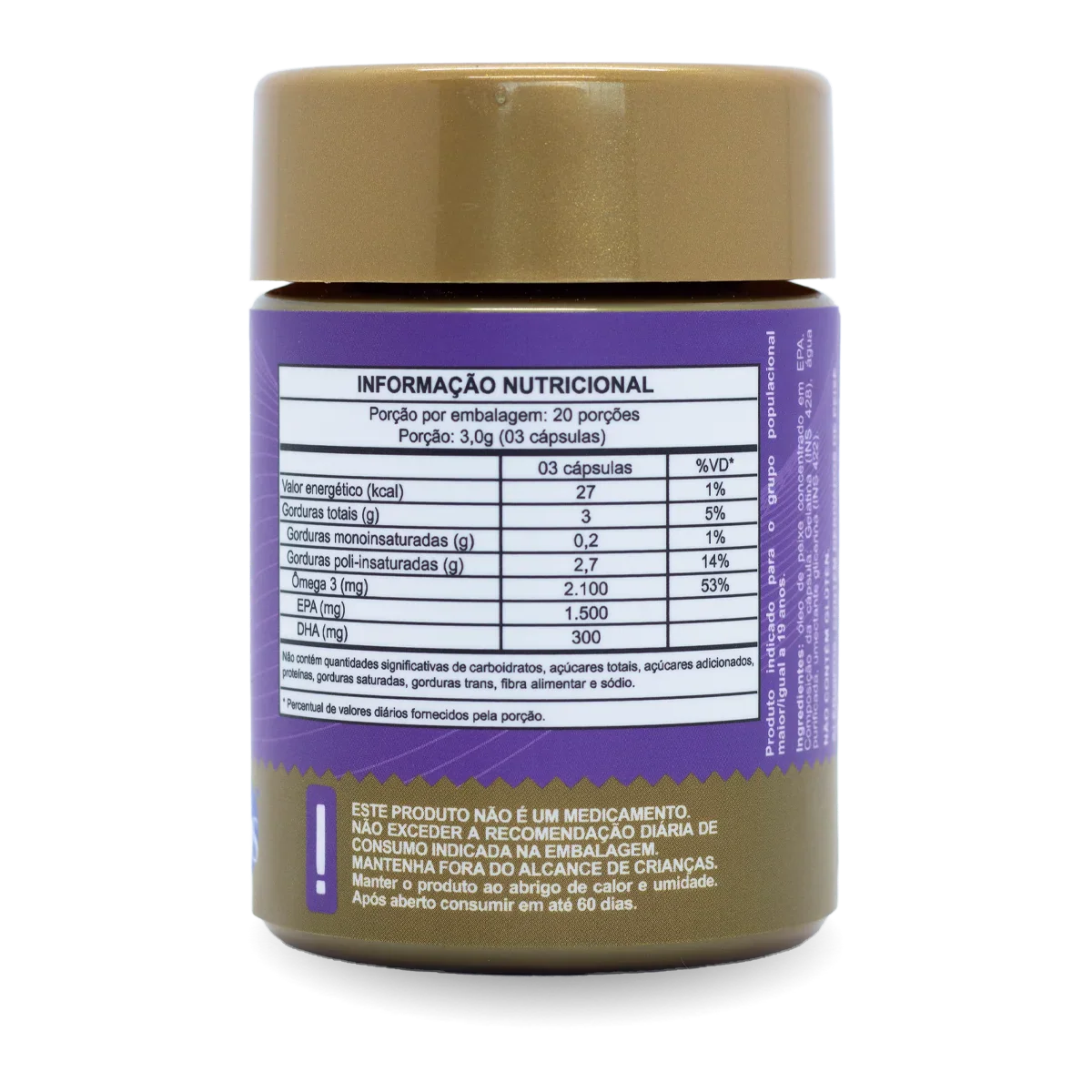 Ômega 3 com 1500mg de EPA em cápsula