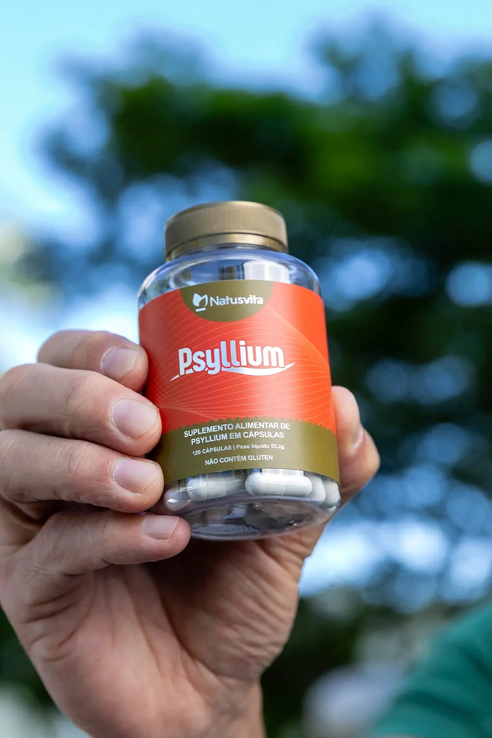 Psyllium em cápsula