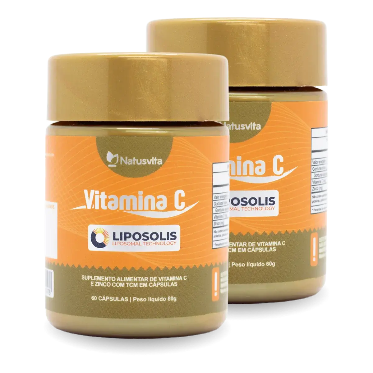 Vitamina C Lipossomal com TCM Softgel Tecnologia Liposolis Softgel NatusVita