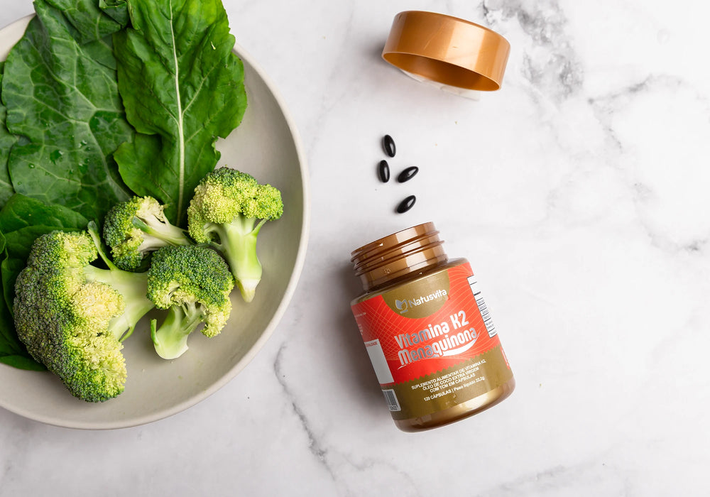 Vitamina K2 MK7 da NatusVita - Mini softgel concentrada com 149mcg